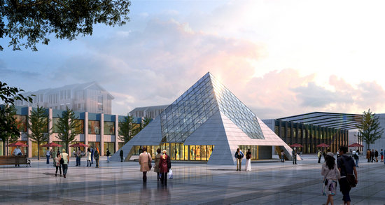 霍林郭勒金字塔网架